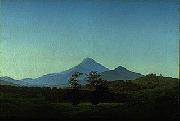 Caspar David Friedrich Bohmische Landschaft painting